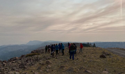 Workshop participants on Brian Head Peak at the Dixie National Forest Workshop 