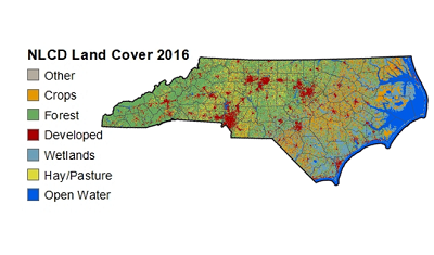 North Carolina land cover