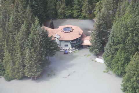 flooded house in juneau