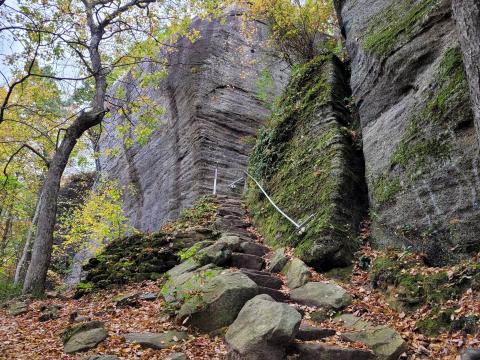 Rocky hiking trails