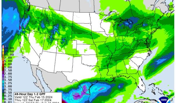 AgroClimate Precipitation Short-term Forecast Webpage